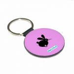 ميدالية مفاتيح دائرية بتصميم ارنب مخيف