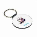 ميدالية مفاتيح دائرية بتصميم التمساح والصوص