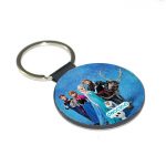 ميدالية مفاتيح دائرية بتصميم الشخصيات الرئيسيه لفروزن
