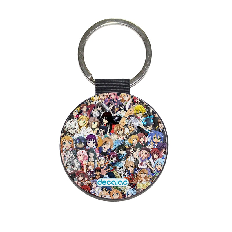 ميدالية-مفاتيح-دائرية-بتصميم-الشخصيات-اللطيفه-كل-الانميات-1