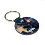 ميدالية مفاتيح دائرية بتصميم الشر يسيطرعلى سبايدر مان