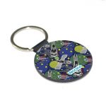 ميدالية مفاتيح دائرية بتصميم الفضاء الخارجي