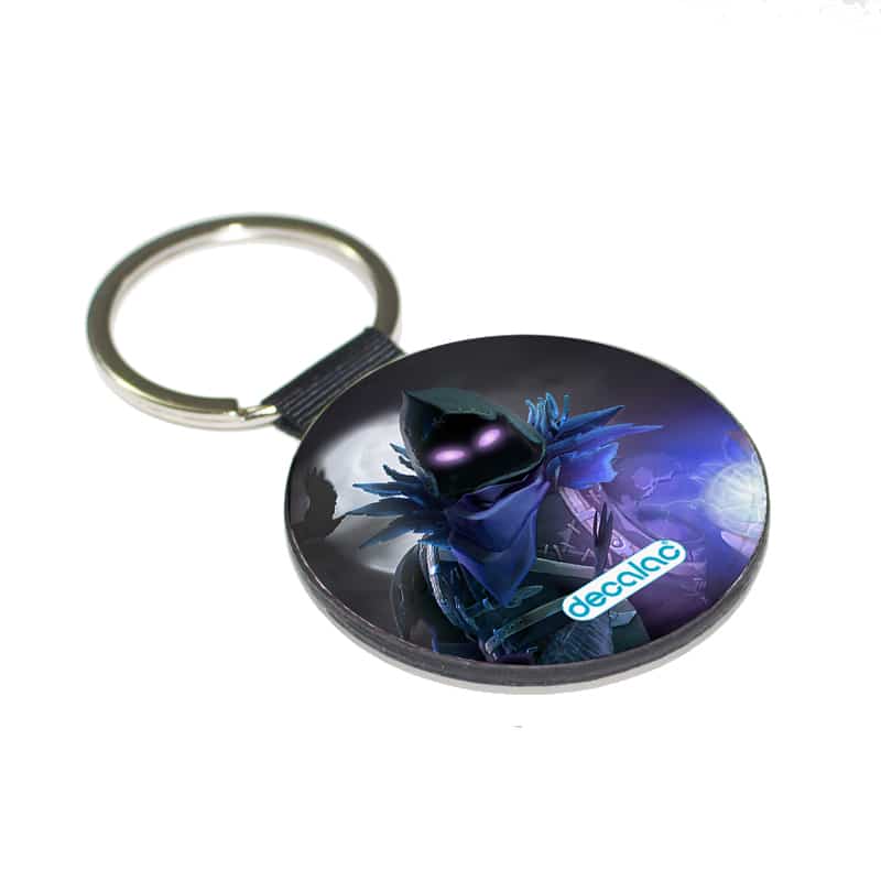 ميدالية مفاتيح دائرية بتصميم المخيف رافين فورتنايت ميدالية مفاتيح دائرية بتصميم المخيف رافين فورتنايت