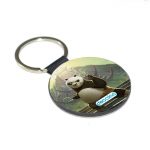 ميدالية مفاتيح دائرية بتصميم بو كونغ فو باندا