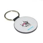 ميدالية مفاتيح دائرية بتصميم جمجمه بقبعه