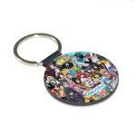 ميدالية مفاتيح دائرية بتصميم جنون الانميات