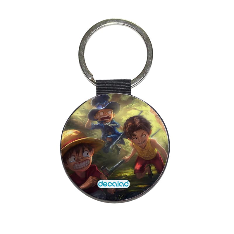 ميدالية-مفاتيح-دائرية-بتصميم-ذكريات-الطفولة-ون-بيس-1