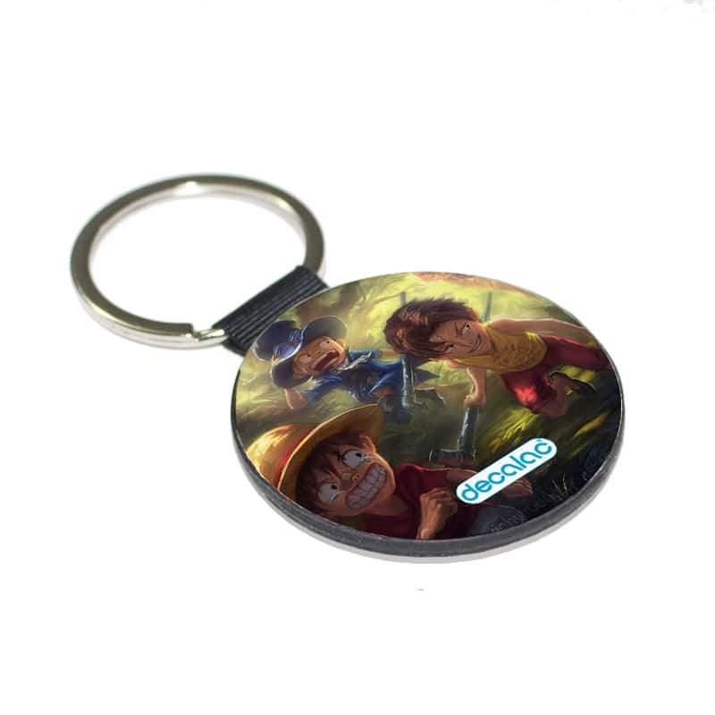ميدالية مفاتيح دائرية بتصميم ذكريات الطفولة ون بيس ميدالية مفاتيح دائرية بتصميم ذكريات الطفولة ون بيس