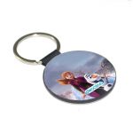 ميدالية مفاتيح دائرية بتصميم رحلة مائية آنا أولاف