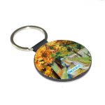 ميدالية مفاتيح دائرية بتصميم رسم الطبيعه