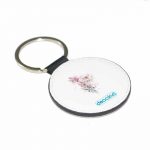 ميدالية مفاتيح دائرية بتصميم رسمه ورده