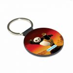 ميدالية مفاتيح دائرية بتصميم ركله كونغ فو باندا