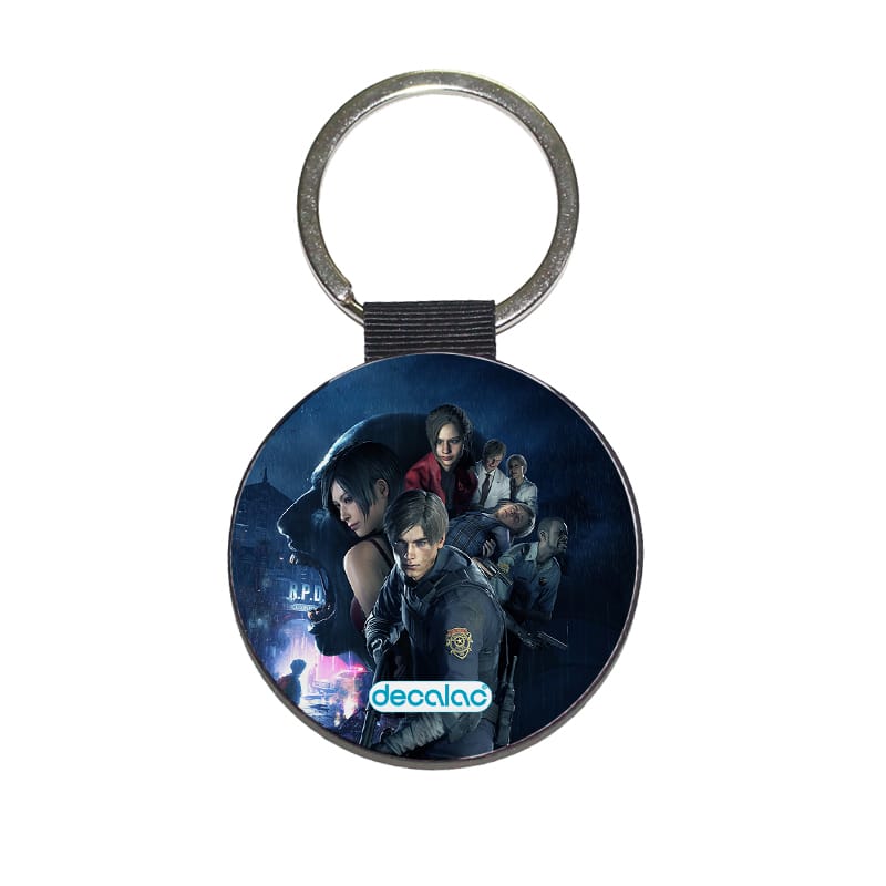 ميدالية-مفاتيح-دائرية-بتصميم-ريزدنت-ايفل-2-جميع-الشخصيات-1