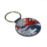 ميدالية مفاتيح دائرية بتصميم سبايدر مان اعلى البرج