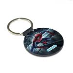 ميدالية مفاتيح دائرية بتصميم  سبايدر مان اعلى نيويورك