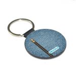 ميدالية مفاتيح دائرية بتصميم سحاب