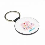 ميدالية مفاتيح دائرية بتصميم شجرة الكرز شخصيات BT21