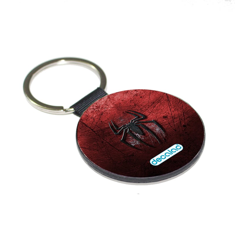 ميدالية مفاتيح دائرية بتصميم شعار سبايدرمان ميدالية مفاتيح دائرية بتصميم شعار سبايدرمان