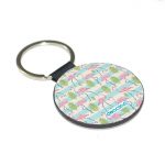 ميدالية مفاتيح دائرية بتصميم فلامنغو الاستوائية