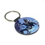 ميدالية مفاتيح دائرية بتصميم فورت نايت تسلق جبل جليدي