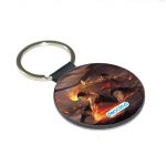 ميدالية مفاتيح دائرية بتصميم قتال اللحيه البيضاء ون بيس