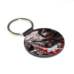 ميدالية مفاتيح دائرية بتصميم قتال ليفاي هجوم العمالقة