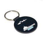 ميدالية مفاتيح دائرية بتصميم قمر والنجوم