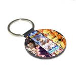 ميدالية مفاتيح دائرية بتصميم قوة الابطال كل الانميات