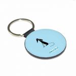 ميدالية مفاتيح دائرية بتصميم كلب كرتوني