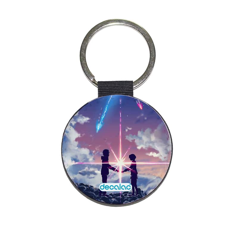 ميدالية-مفاتيح-دائرية-بتصميم-لحظه-اللقاء-انمي-أسمك-1