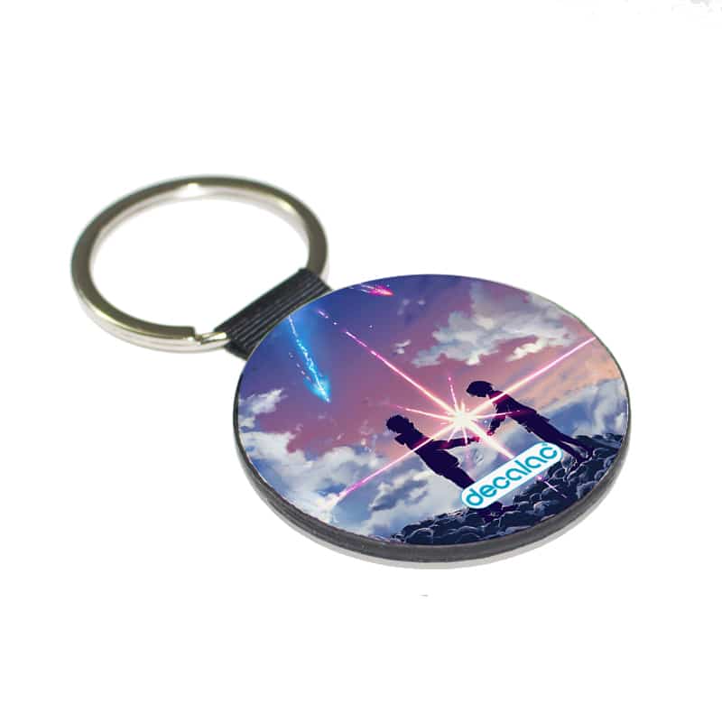 ميدالية مفاتيح دائرية بتصميم لحظه اللقاء انمي أسمك ميدالية مفاتيح دائرية بتصميم لحظه اللقاء انمي أسمك