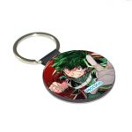 ميدالية مفاتيح دائرية بتصميم لكمه ميدوريا أكاديميتي للأبطال