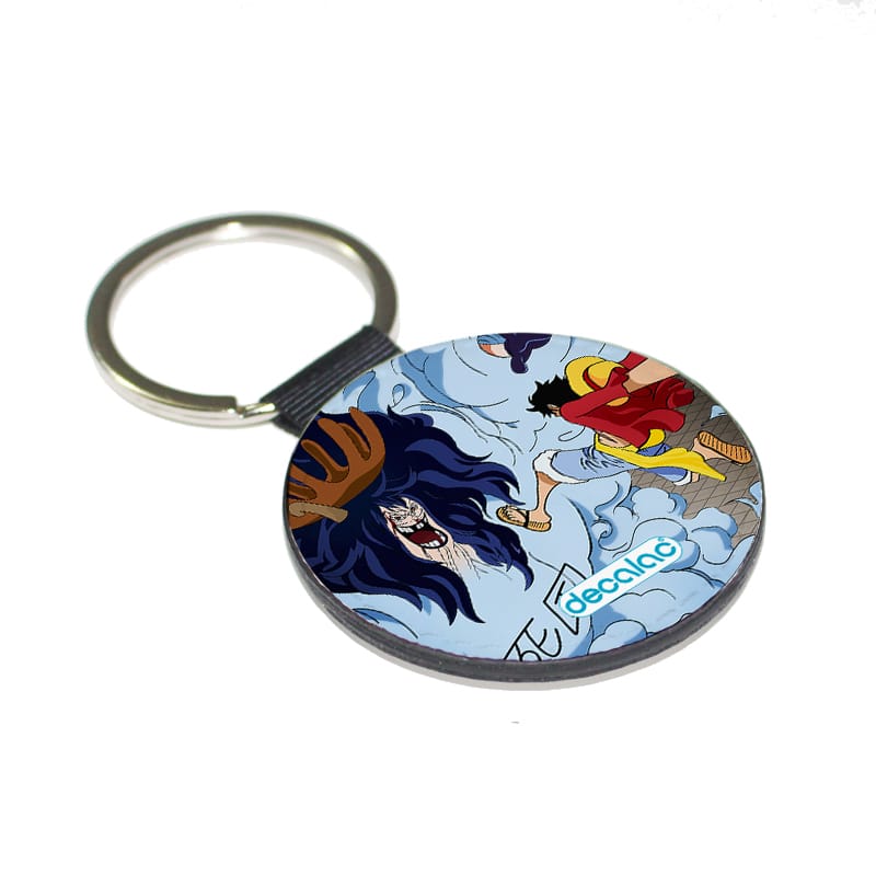 ميدالية مفاتيح دائرية بتصميم لوفي ضد سيزار ون بيس ميدالية مفاتيح دائرية بتصميم لوفي ضد سيزار ون بيس