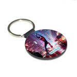 ميدالية مفاتيح دائرية بتصميم مايلز مورالز سبايدر مان