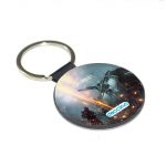 ميدالية مفاتيح دائرية بتصميم مركبة قتالية باتلفيلد