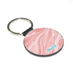 ميدالية مفاتيح دائرية بتصميم وردي