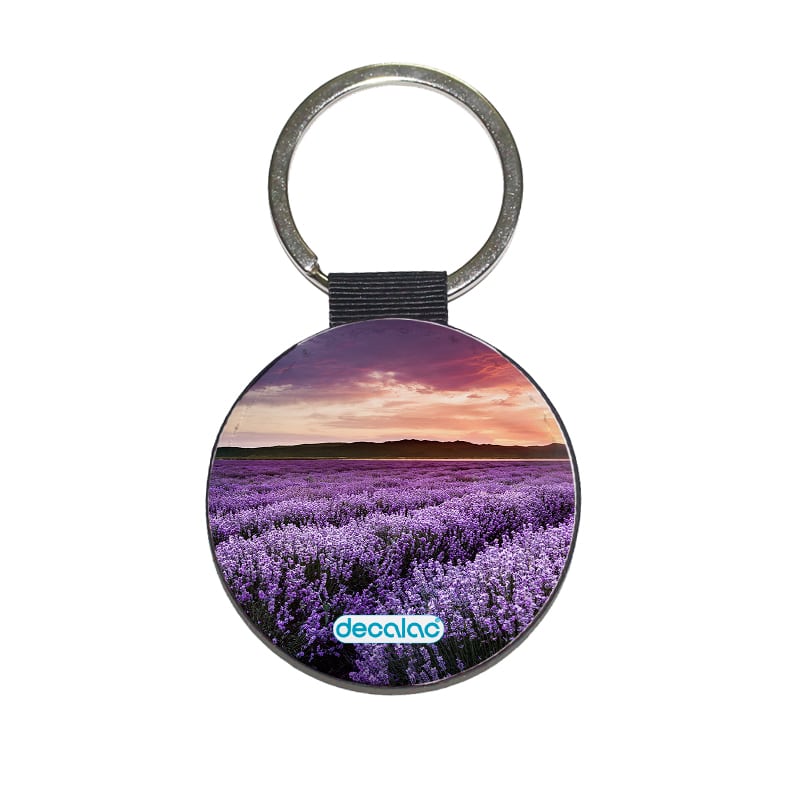 ميدالية-مفاتيح-دائرية-بتصميم-ورود-بنفسجيه-1