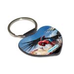 ميدالية مفاتيح شكل قلب بتصميم اجنحة النسر سبايدر مان ايرون مان