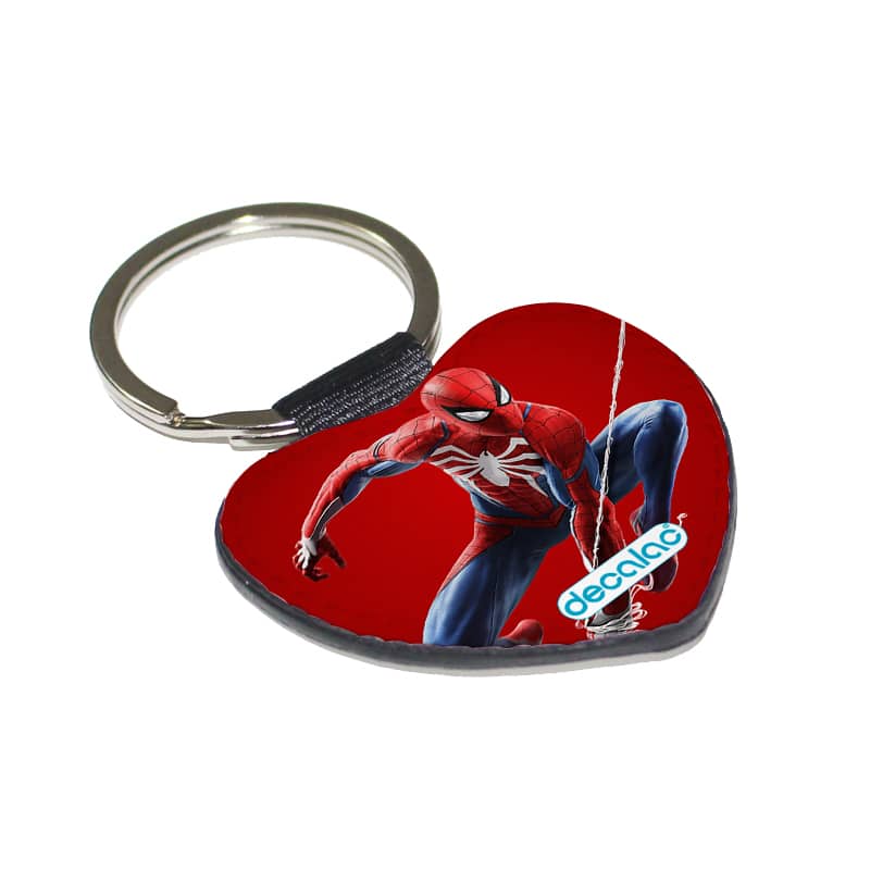 ميدالية مفاتيح شكل قلب بتصميم الرجل العنكبوت مارفل ميدالية مفاتيح شكل قلب بتصميم الرجل العنكبوت مارفل
