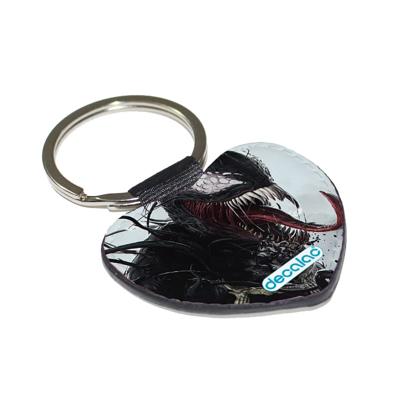 ميدالية مفاتيح شكل قلب بتصميم الوحش فينوم ميدالية مفاتيح شكل قلب بتصميم الوحش فينوم