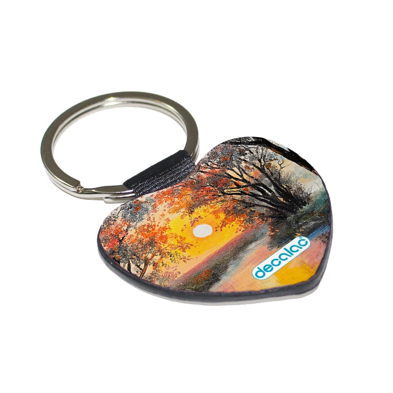 ميدالية مفاتيح شكل قلب بتصميم انعكاس الغروب ميدالية مفاتيح شكل قلب بتصميم انعكاس الغروب