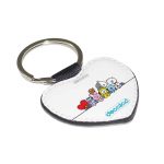 ميدالية مفاتيح شكل قلب بتصميم خط السعادة شخصيات BT21