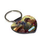 ميدالية مفاتيح شكل قلب بتصميم ذكريات الطفولة ون بيس