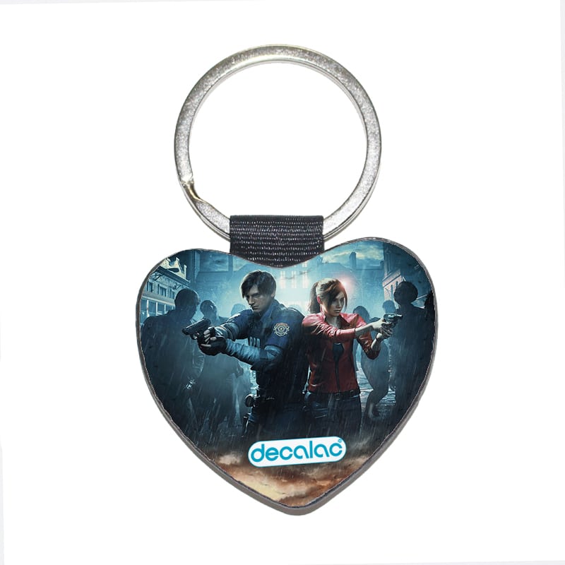 ميدالية-مفاتيح-شكل-قلب-بتصميم-رزدنت-إيفل-2-ريميك-1