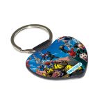 ميدالية مفاتيح شكل قلب بتصميم سباق أكاديميتي للأبطال