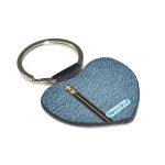 ميدالية مفاتيح شكل قلب بتصميم سحاب