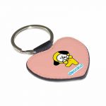 ميدالية مفاتيح شكل قلب بتصميم شخصيه شيمي BT21