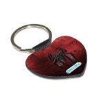 ميدالية مفاتيح شكل قلب بتصميم شعار سبايدرمان