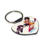 ميدالية مفاتيح شكل قلب بتصميم ضربه القبضه كل الانميات