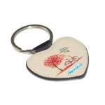 ميدالية مفاتيح شكل قلب بتصميم عيد حب سعيد